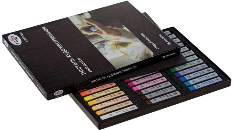 Пастель сухая художественная «Старый Мастер», 36 цв., базовые цв., квадратное сечение, Gamma — картинка 5