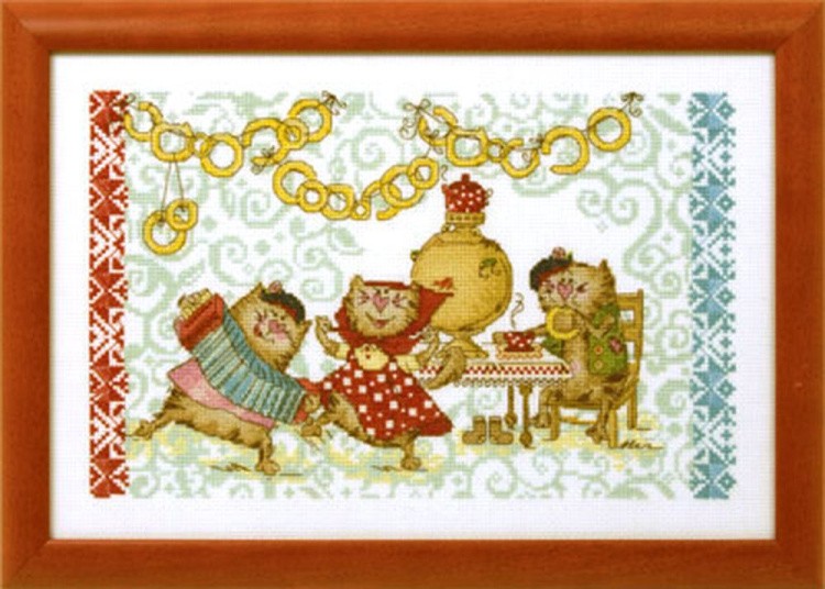 Набор для вышивания «Вечеринка у самовара» — картинка 2