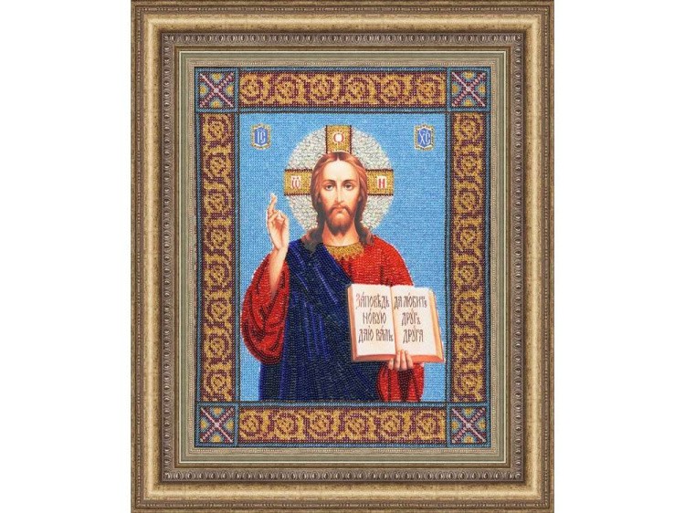 Набор вышивки бисером «Икона Господь Вседержитель» — картинка 2