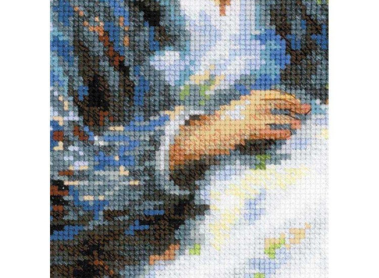 Набор для вышивания «Мадам Моне за вышивкой» по мотивам картины Клода Моне — картинка 4