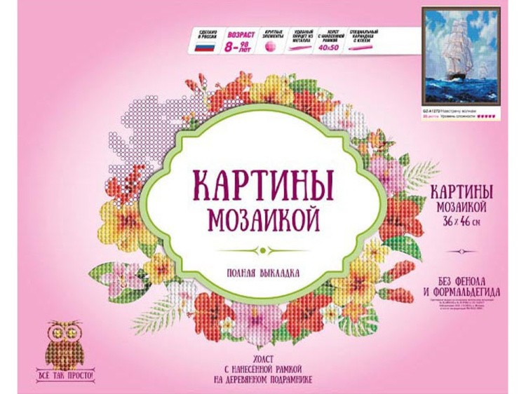 Алмазная вышивка «Навстречу волнам» — картинка 2