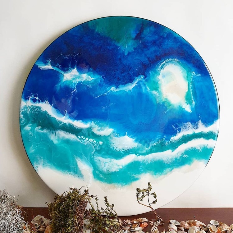 Набор для создания картины эпоксидной смолой MixArt Resin BOX Морской берег — картинка 2