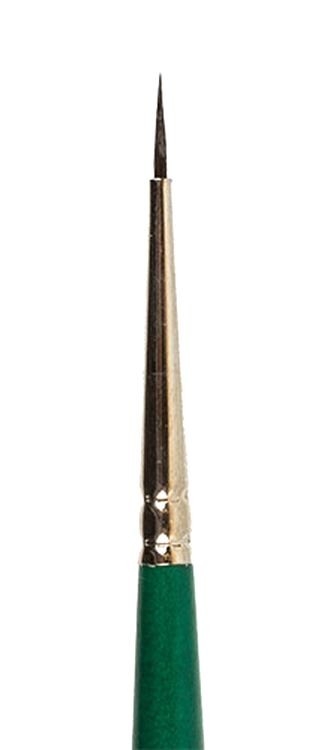 Кисть «Green Line», №0, имитация белки, круглая, 5 шт., короткая ручка, Vista-Artista — картинка 2