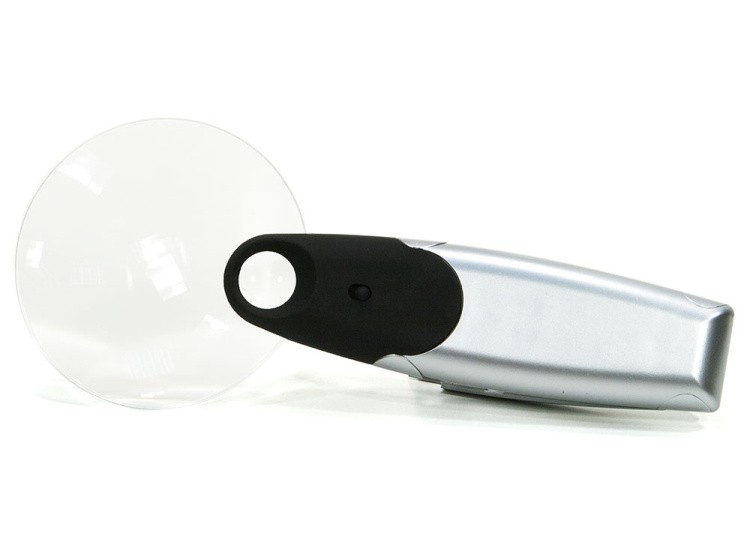 Лупа ручная 2х/6х с LED-подсветкой — картинка 2