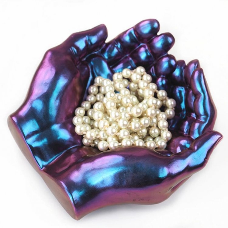 Силиконовый молд - Блюдце руки, 16x15 см, 1 шт. — картинка 2