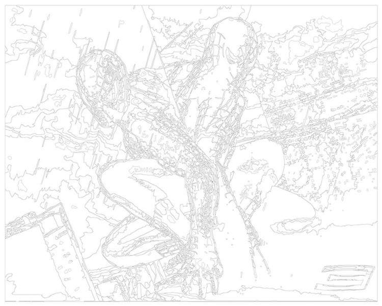 Картина по номерам «Человек-паук» — картинка 3