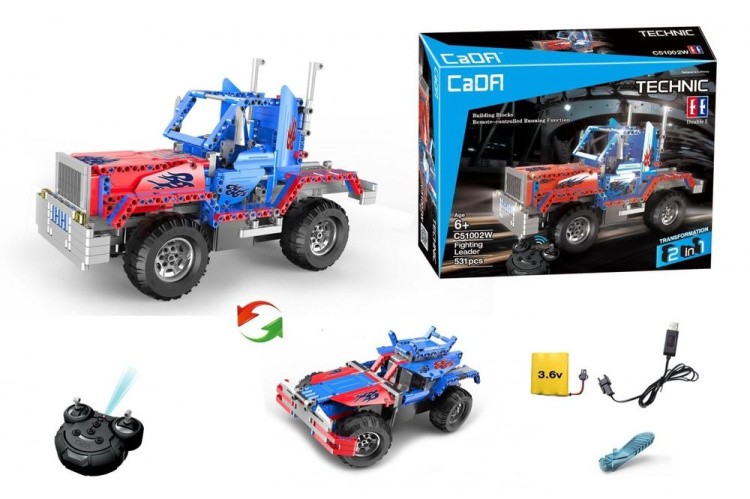 Радиоуправляемый конструктор с мотором Cada Technics Грузовик / Джип - 2.4G — картинка 2