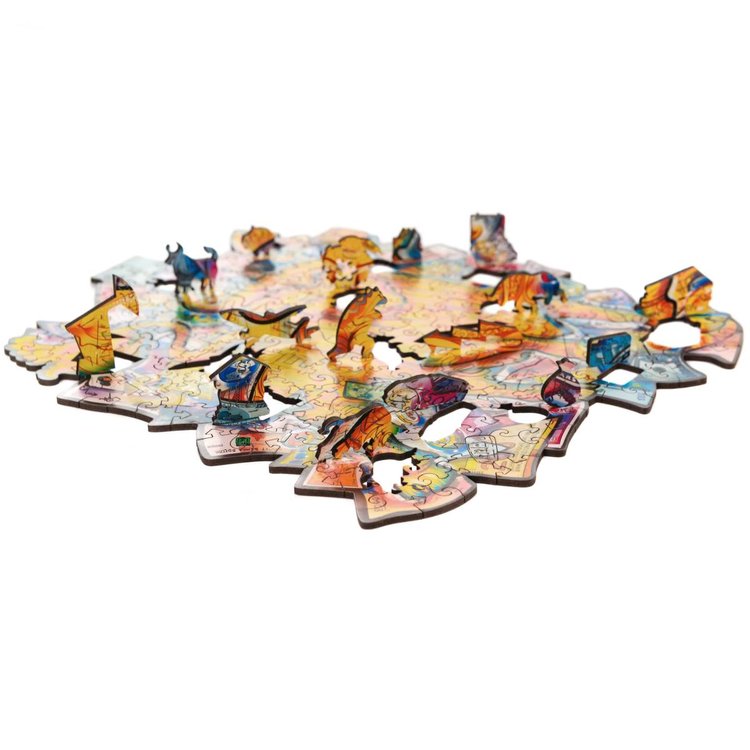 Деревянный пазл Unidragon «Процветающий бык», размер King size (А3) — картинка 8