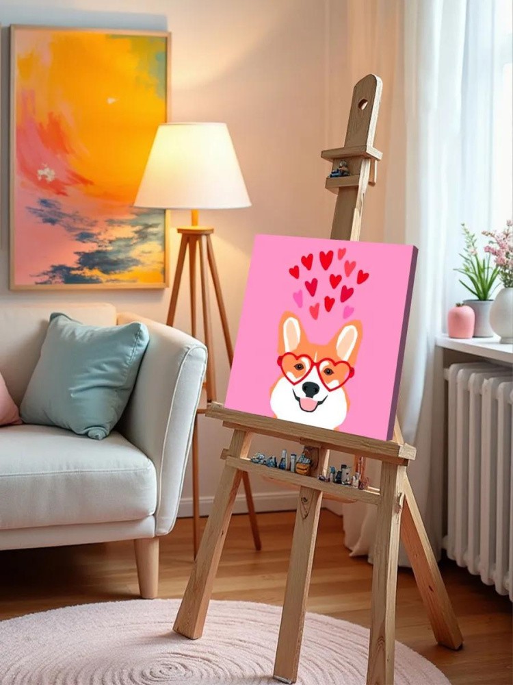 Картина по номерам «Корги» — картинка 9