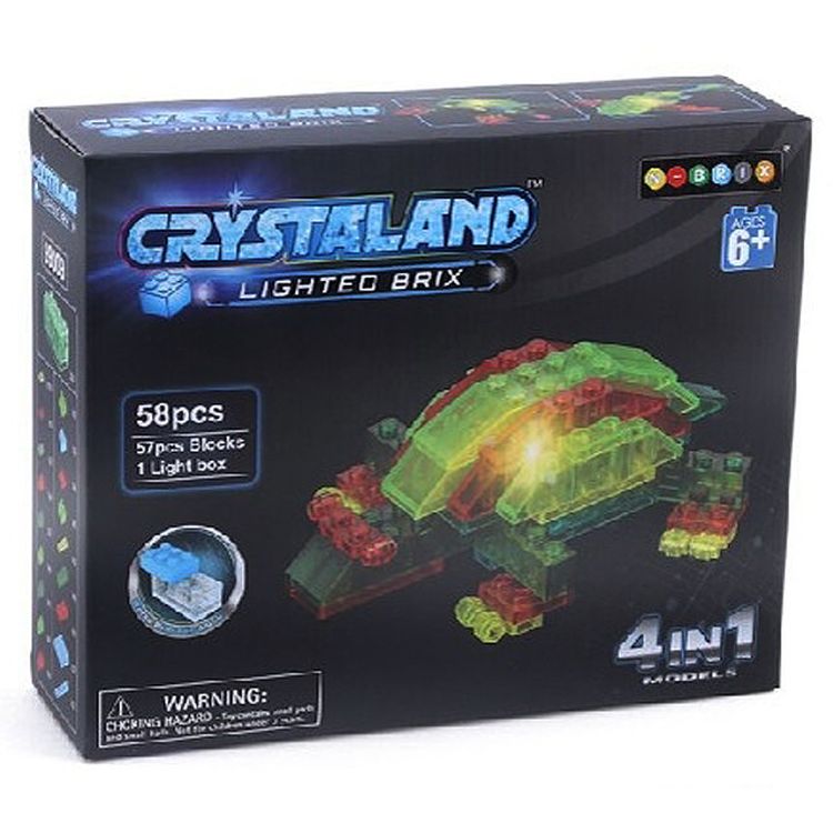 Светящийся конструктор CRYSTALAND «Морские животные 4 в 1» — картинка 2