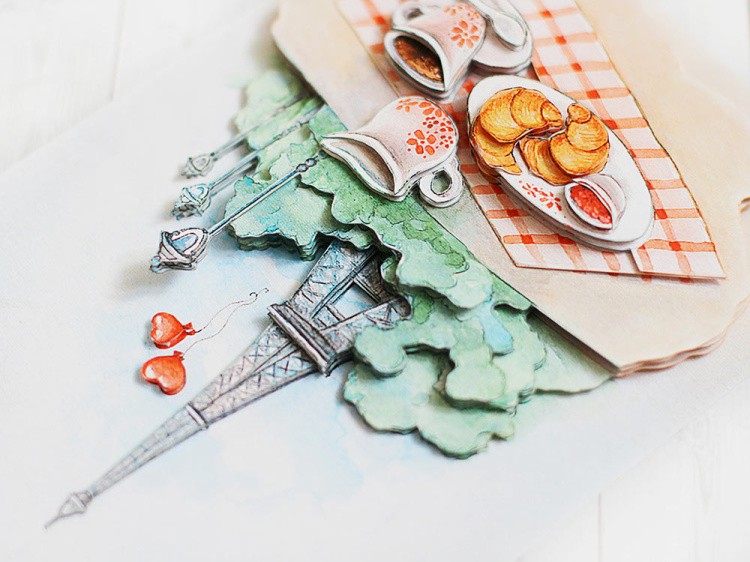 Папертоль «Завтрак в Париже» — картинка 4