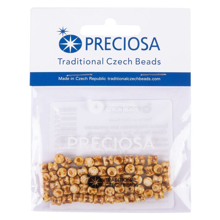 Бусины Preciosa (Чехия) PELLET 1 111-01339-00, 10 г, цвет: 02010-86805 бежевый — картинка 2