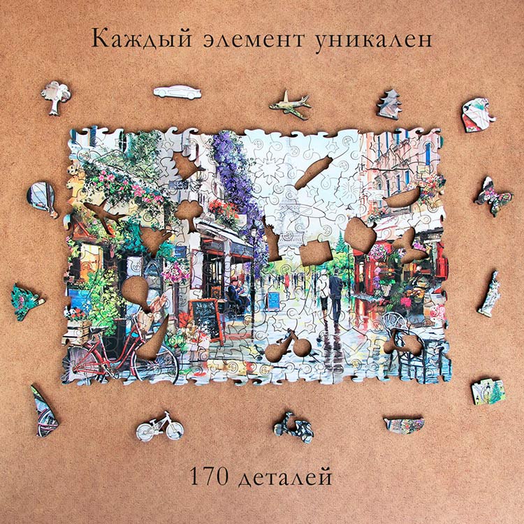 Деревянные пазлы M «Vive la France» — картинка 2