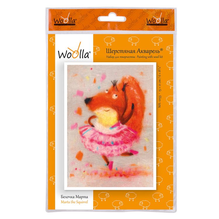 Картина шерстью «Белочка Марта» — картинка 3