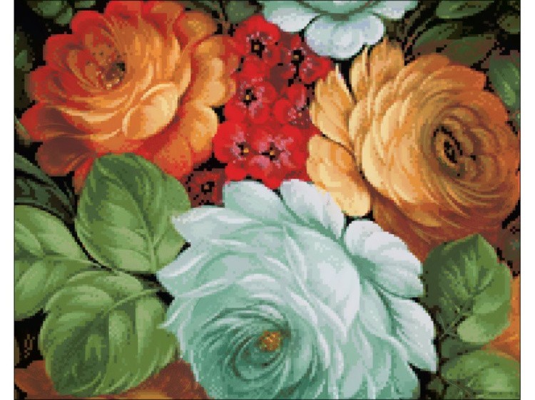 Алмазная вышивка «Жостовская роспись» — картинка 2