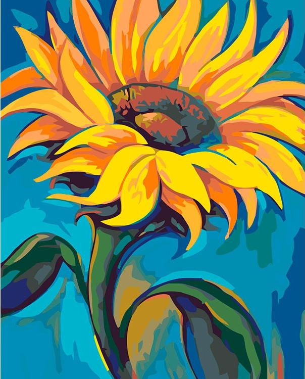 Картина по номерам «Солнечный цветок»