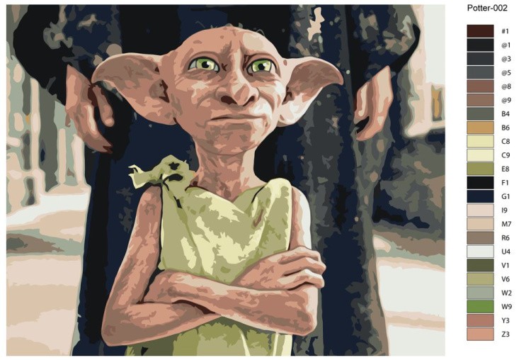 Картина по номерам «Гарри Поттер: Добби свободен!» — картинка 2