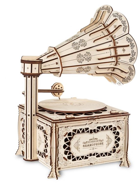 Конструктор из дерева «Граммофон», Eco Wood Art — картинка 2