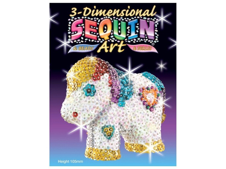 Объемная фигурка из пайеток «Пони» — картинка 2