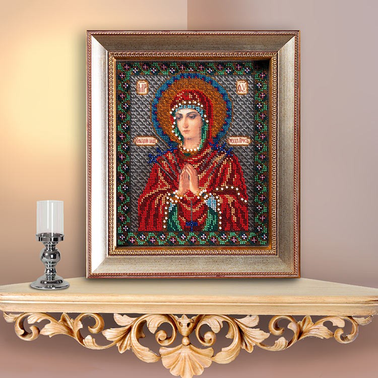 Набор вышивки бисером «Богородица Умягчение злых сердец» — картинка 9
