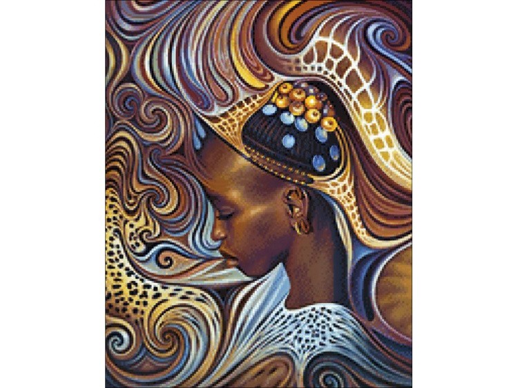 Алмазная вышивка «Африканский мотив» — картинка 2