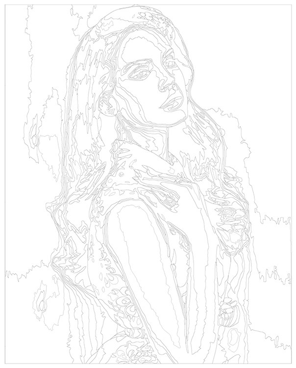 Картина по номерам «Lana Del Rey Лана Дель Рей 8» — картинка 3