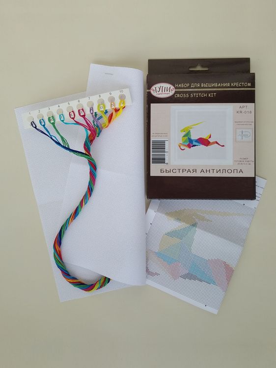 Набор для вышивания «Быстрая антилопа» — картинка 3
