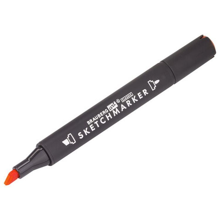 Маркер для скетчинга двусторонний 1 мм - 6 мм BRAUBERG ART CLASSIC, цвет: киноварь — картинка 6