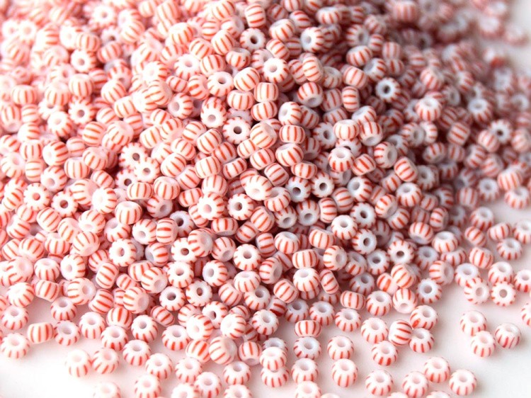 Бисер Preciosa Чехия 311-19001, 10/0, 50 г, цвет: 03891 полосатый — картинка 2