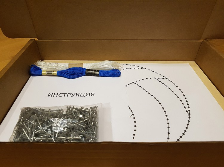 Набор для творчества STRING ART «Волейбольный мяч» — картинка 3