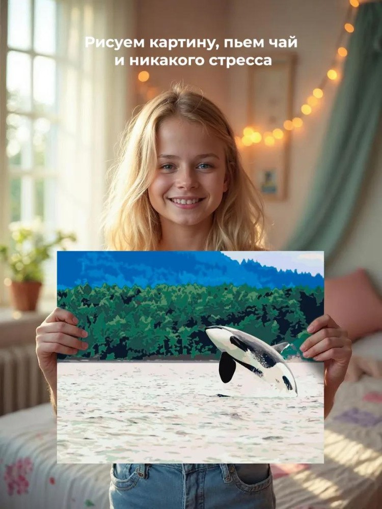 Картина по номерам «Косатка» — картинка 7