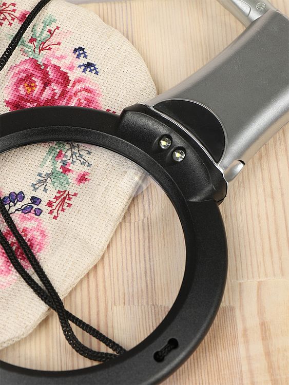 Лупа универсальная с подсветкой, 2Х, 6Х, Maxwell — картинка 12