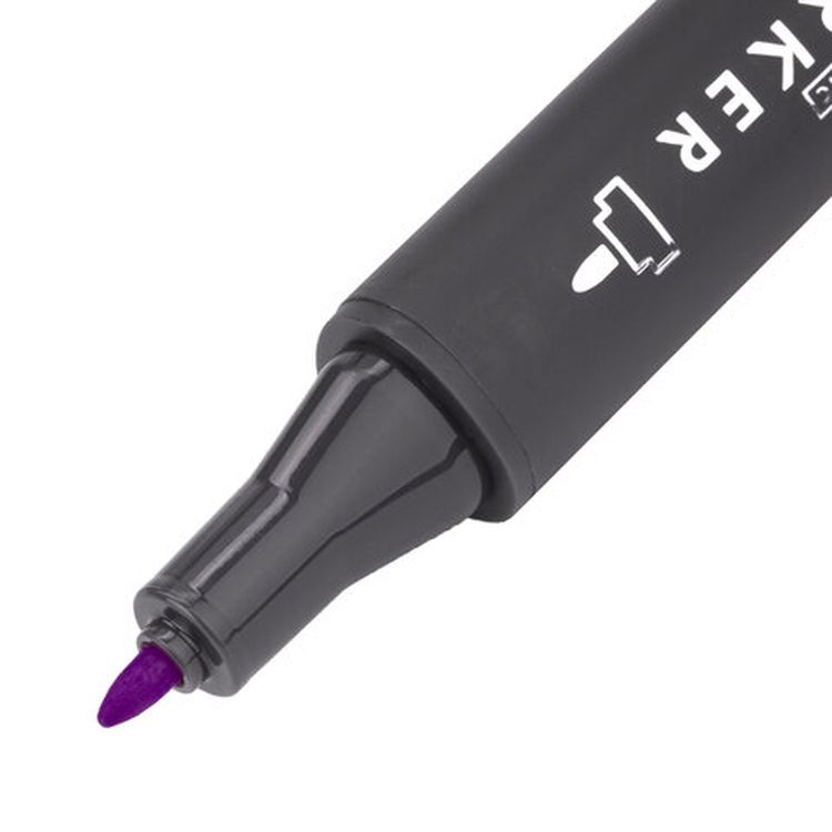 Маркер для скетчинга двусторонний 1 мм - 6 мм BRAUBERG ART CLASSIC, цвет: пастельный фиолетовый — картинка 4