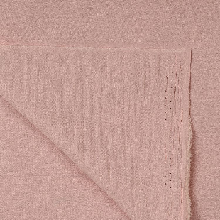 Ткань Хлопок крэш, 5 м х 150 см, 90 г/м², цвет: пудро-розовый, TBY — картинка 5