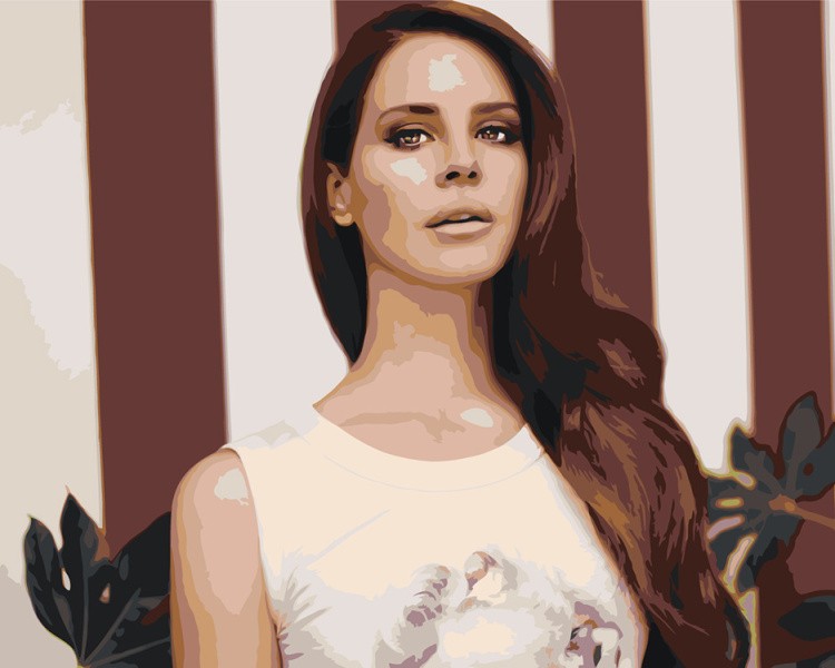 Картина по номерам «Lana Del Rey Лана Дель Рей 5»