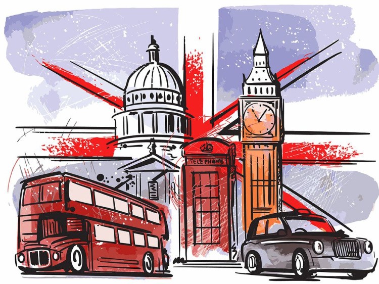 Картина по номерам «Добро пожаловать в Лондон»