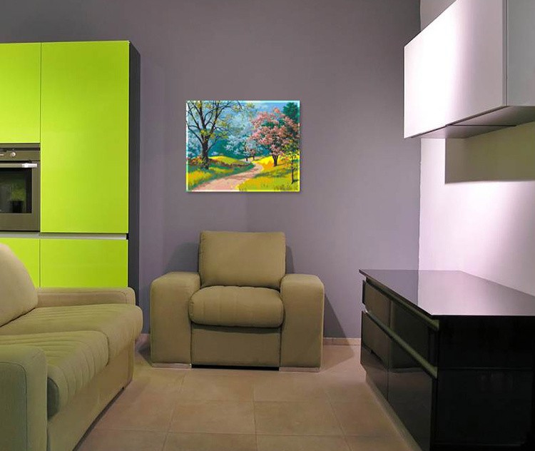 Картина по номерам «Весенний пейзаж» — картинка 2