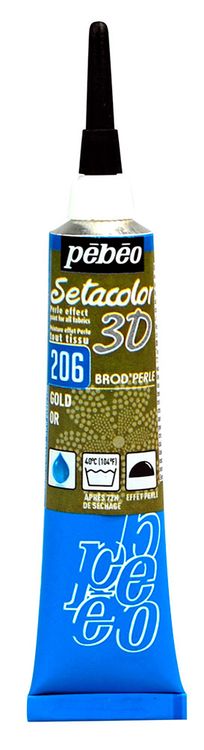 Контур по ткани для создания «жемчужин» Setacolor 3D, цвет: под золото, 20 мл