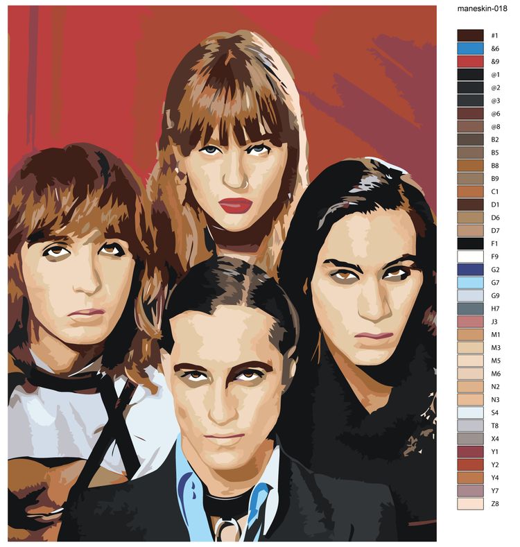 Картина по номерам «Группа Maneskin Манескин 7» — картинка 2