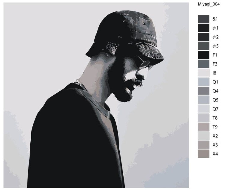 Картина по номерам «Miyagi Мияги» — картинка 2