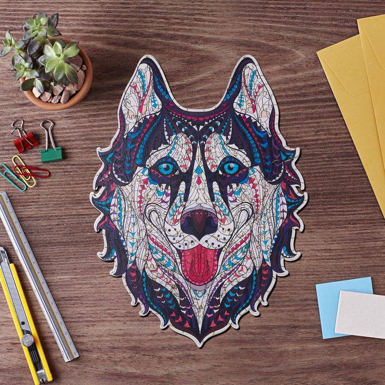 Деревянные пазлы Артвентура «Хаски» — картинка 2