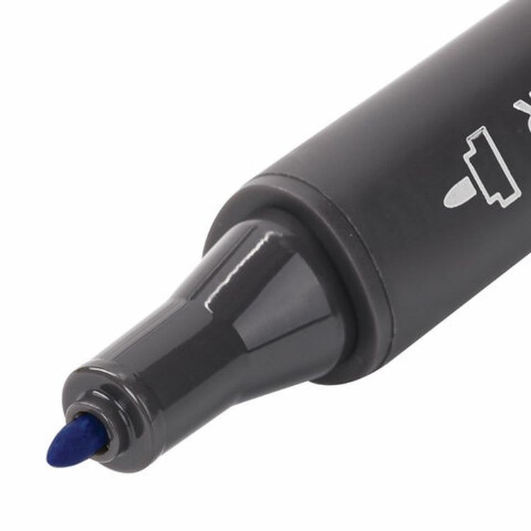 Маркер для скетчинга двусторонний 1 мм - 6 мм BRAUBERG ART CLASSIC, цвет: ярко-голубой — картинка 4