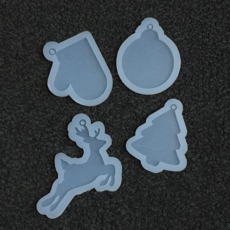 Молд силиконовый Новогодняя игрушка Рукавичка, ResinArt — картинка 5