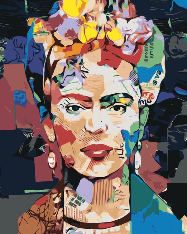 Картина по номерам «Pop Art Поп-арт: Фрида Кало»