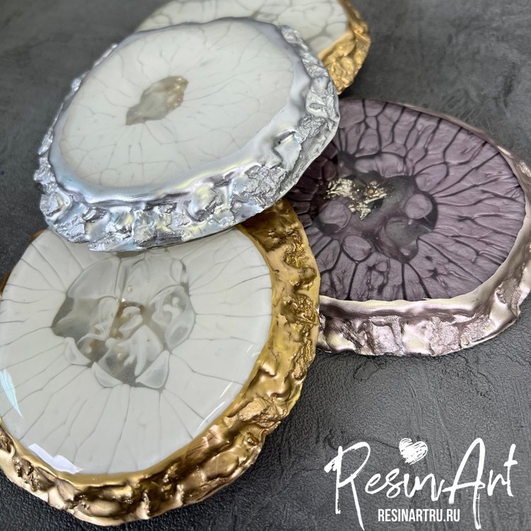 Подстаканник с «живым» краем №3 - Силиконовый молд, ResinArt — картинка 3