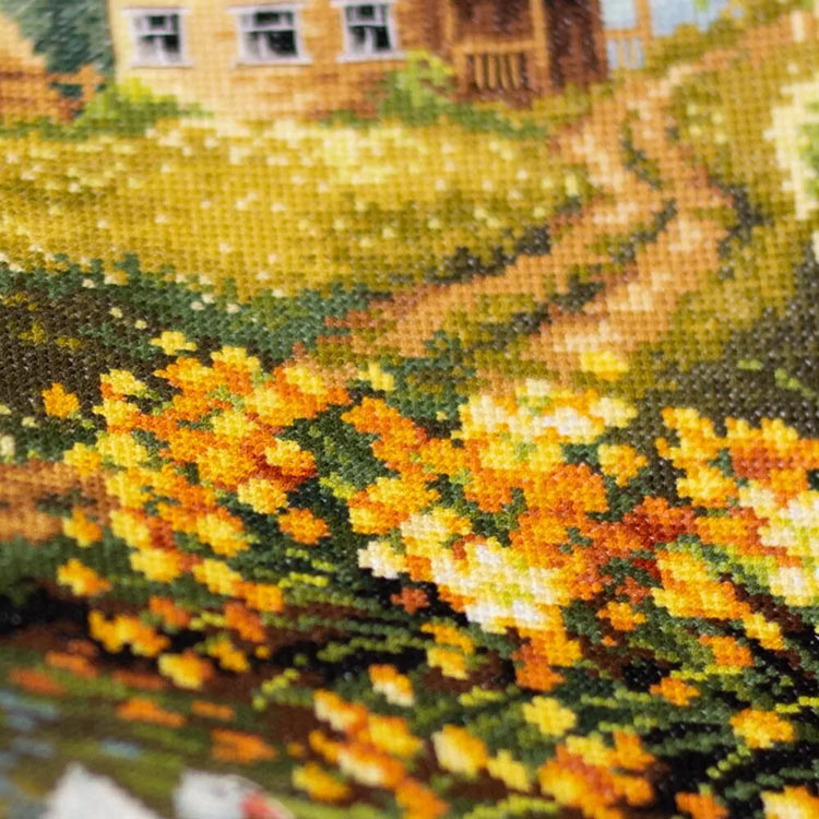 Набор для вышивания «Деревенский пруд» — картинка 12