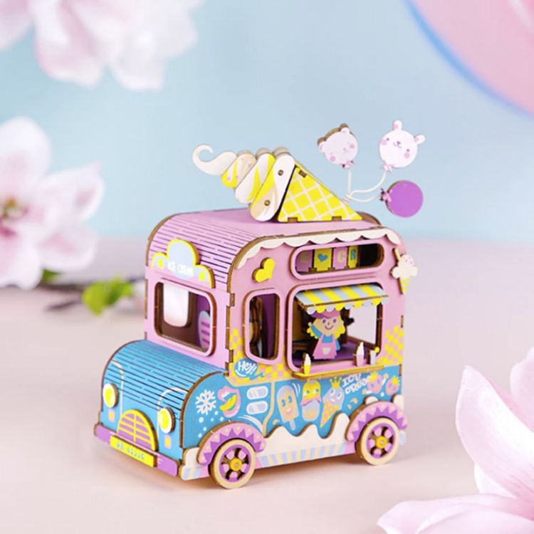 3D-пазл Фургончик  с мороженым, 163 элемента (музыкальная карусель) — картинка 2