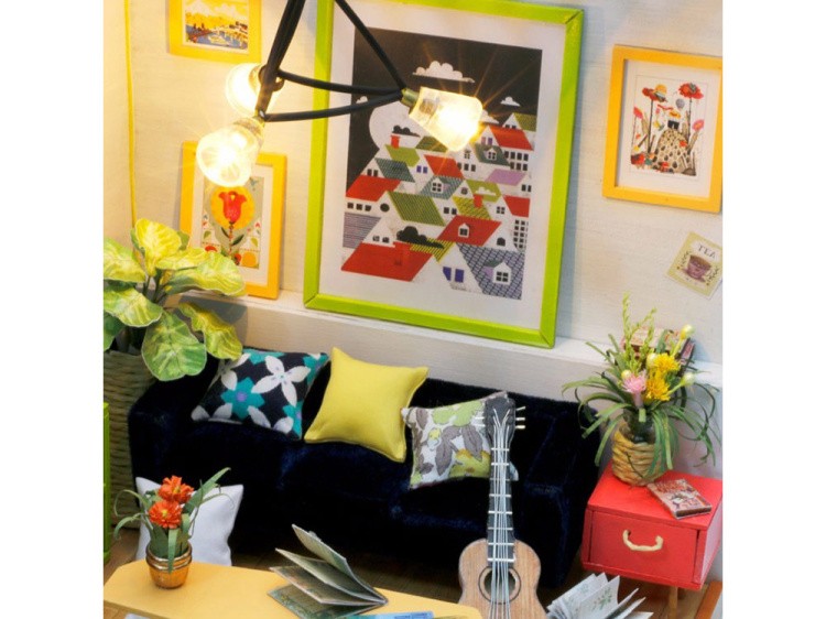 Набор для создания миниатюры (румбокс) «Гостиная музыканта» — картинка 6