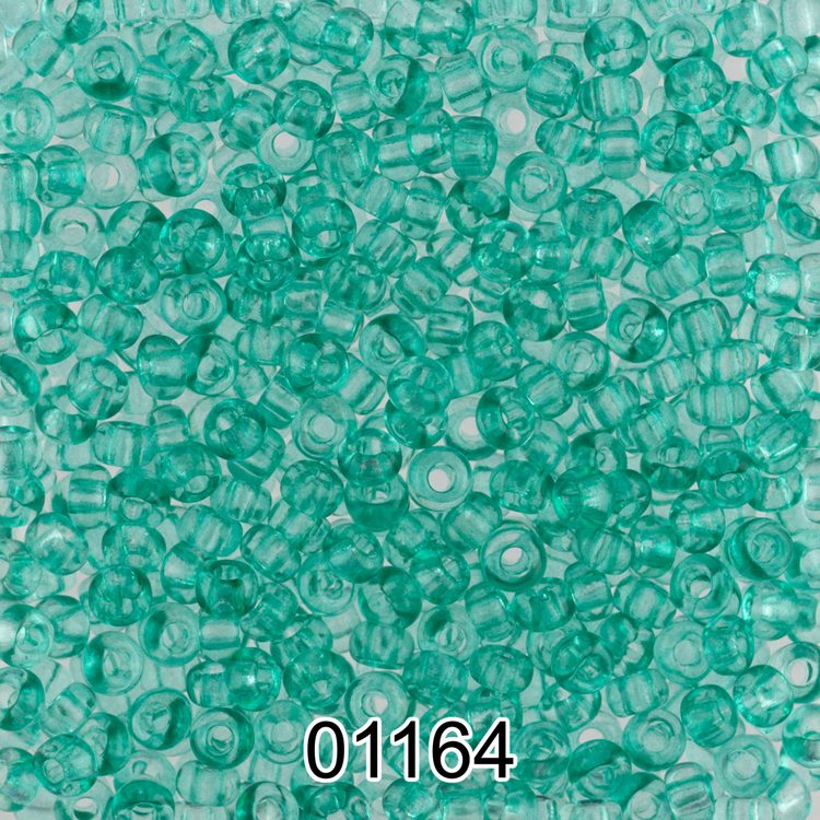 Бисер Чехия круглый 5 10/0, 2,3 мм, 500 г, цвет: 01164 бирюзовый