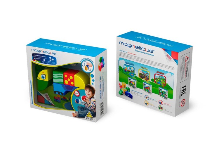 Магнитные кубики «Животные» — картинка 2